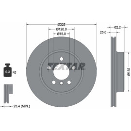 Bremsscheibe Bmw P. X3 2.0-3.0 03-11 92141505 Bremsscheibe Bmw P. X3 2.0-3.0 03-11 92141505