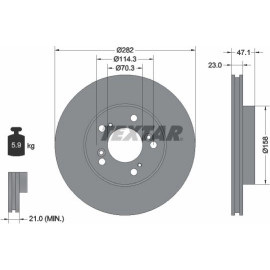 Bremsscheibe Honda P. Prelude 96-/Crv/Hrv 92101000