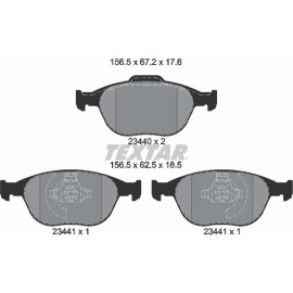 Bremsbelagsatz Ford P. Transit Connect 02-/Focus 02-St170 2344004