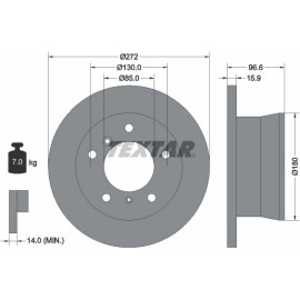 Bremsscheibe Db T. Sprinter 308-314 92137603