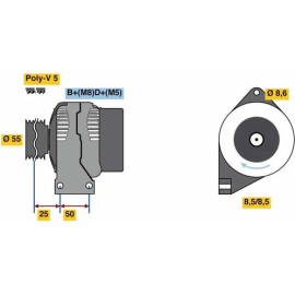 Lichtmaschine 0 986 049 540