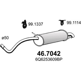 ASSO Endschalldämpfer 46.7042 ASSO Endschalldämpfer 46.7042