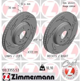 ZIMMERMANN Bremsscheibe 100.3355.53 ZIMMERMANN Bremsscheibe 100.3355.53