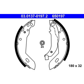 ATE Bremsbacken 03.0137-0197.2