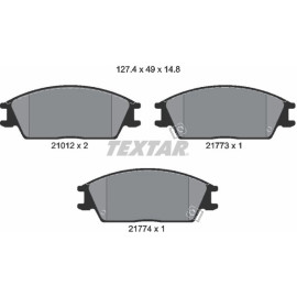 Textar Bremsbelagsatz 2101202 Textar Bremsbelagsatz 2101202
