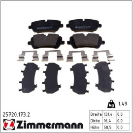 ZIMMERMANN Bremsbeläge 25720.173.2