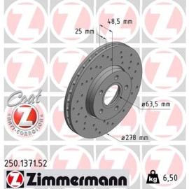 Bremsscheibe VA Sport 250.1371.52 Bremsscheibe VA Sport 250.1371.52