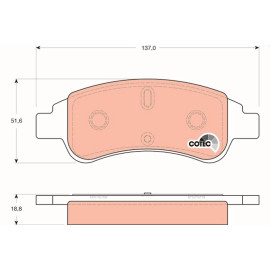 TRW Bremsbeläge Vorderachse GDB1563 TRW Bremsbeläge Vorderachse GDB1563