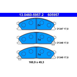 ATE Bremsbeläge 13.0460-5957.2