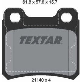 Textar Bremsbelagsatz 2114001 Textar Bremsbelagsatz 2114001