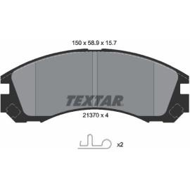 Textar Bremsbelagsatz 2137001 Textar Bremsbelagsatz 2137001