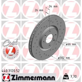 71 481 026 Sport Bremsscheibe VA Sport 440.3120.52 71 481 026 Sport Bremsscheibe VA Sport 440.3120.52
