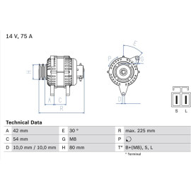 Lichtmaschine 0 986 042 291