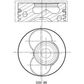 MAHLE Kolben 030 86 02