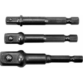 Steckschlüssel-Adapter 3Tlg Hex-Schaft 1/2 1/4 3/8 YT-04685