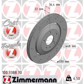 ZIMMERMANN Bremsscheibe 100.3388.70 ZIMMERMANN Bremsscheibe 100.3388.70