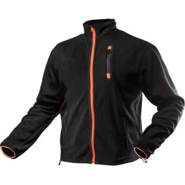 Fleece-Sweatshirt, Schwarz, Größe Xl/56 81-500-XL