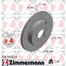 83 482 047 Bremsscheibe HA 370.3059.20