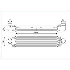 VALEO Druckluftkühler 822926