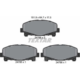 Bremsbelagsatz Honda P. Accord 08- Automatik 2476601