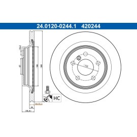 Bremsscheibe 24.0120-0244.1