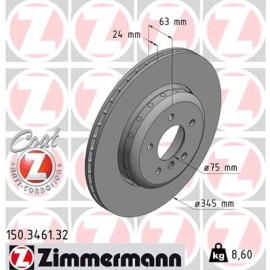 ZIMMERMANN Bremsscheibe 150.3461.32 ZIMMERMANN Bremsscheibe 150.3461.32