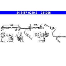 Bremsschlauch 24.5157-0219.3