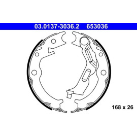 ATE Bremsbacken 03.0137-3036.2