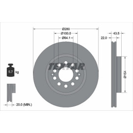 Bremsscheibe 92342603 Bremsscheibe 92342603