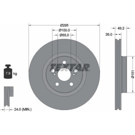 Bremsscheibe Toyota P. Avensis 03- D4D 92135603 Bremsscheibe Toyota P. Avensis 03- D4D 92135603