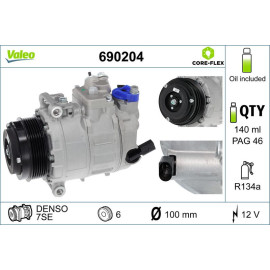 Valeo Klimakompressor 690204 Valeo Klimakompressor 690204