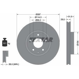 Bremsscheibe 92257405 Bremsscheibe 92257405