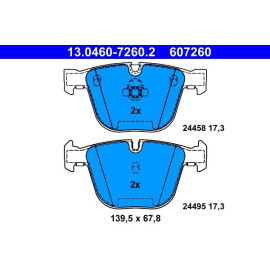 Bremsbelagsatz Bmw T. X5/X6 4.4 08 13.0460-7260.2