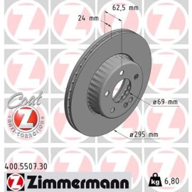 ZIMMERMANN Bremsscheibe 400.5507.30