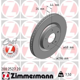 ZIMMERMANN Bremsscheibe 200.2527.20 ZIMMERMANN Bremsscheibe 200.2527.20