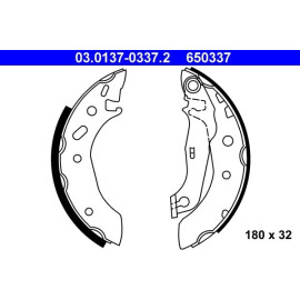 Bremsbackensatz 03.0137-0337.2