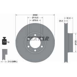 Bremsscheibe Opel P. Movano 1.9-3.0 Dti 98 92097703 Bremsscheibe Opel P. Movano 1.9-3.0 Dti 98 92097703