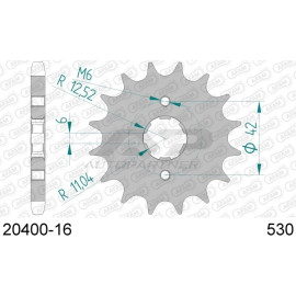 AFAM Ritzel 16 Zähne 20400-16