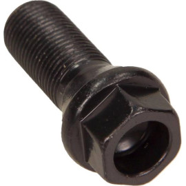 febi bilstein 46665 Radschraube M14 x 1,25 – Kegelbund, Länge unter Kopf 28 mm, Gesamtlänge 47 mm, Gewindelänge 23 mm, SW 17 mm – OE 36 13 6 890 324