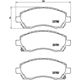 BREMBO Bremsklötze VA P 78 009