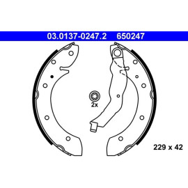 ATE Bremsbackensatz 03.0137-0247.2 ATE Bremsbackensatz 03.0137-0247.2