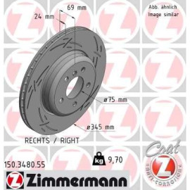 ZIMMERMANN Bremsscheibe 150.3480.55 ZIMMERMANN Bremsscheibe 150.3480.55