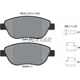 Bremsbelagsatz Opel P. Corsa D 1.3Cdti 06 2398101