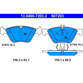 Bremsbelagsatz Db P. W211/S211 2,6-3,7 4-Matic 03-09 13.0460-7203.2