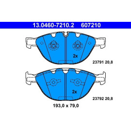 Bremsbelagsatz Bmw P. E60/E61/E65/E63 3,0-6,0 04-10 13.0460-7210.2