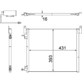 Kondensator, Klimaanlage AC 499 000S