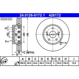 Bremsscheibe Suzuki P. Kizashi 2.4 4X4 10 24.0126-0172.1 Bremsscheibe Suzuki P. Kizashi 2.4 4X4 10 24.0126-0172.1
