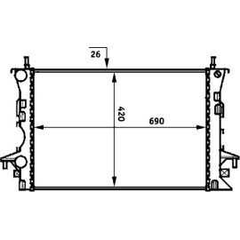 Kühler, Motorkühlung CR 459 000S