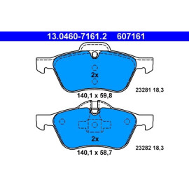 Bremsbelagsatz Mini P. Cooper/One 01-07 13.0460-7161.2