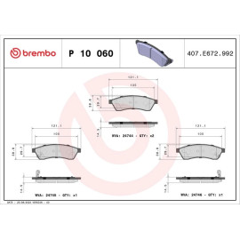 BREMBO Bremsklötze HA P 10 060